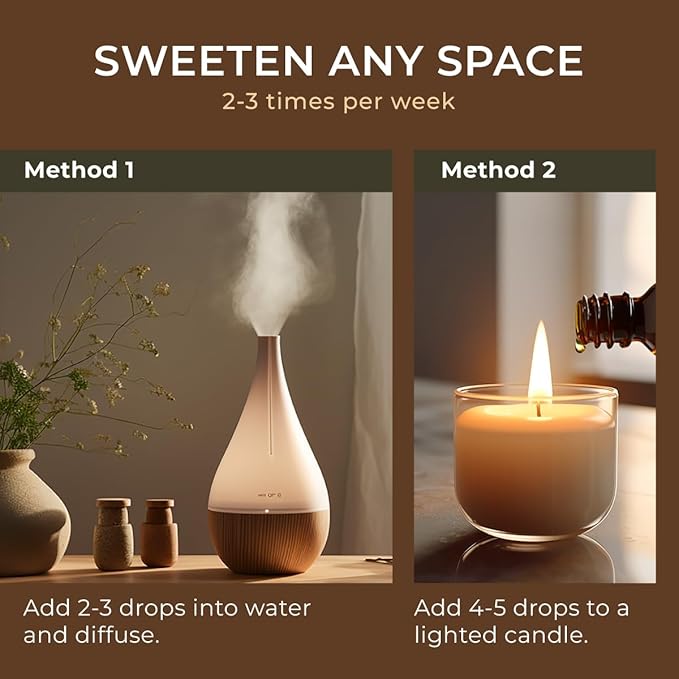 Gya Labs Vanilla Essential Oil - 0.34 Fl Oz - for Hair, Skin, Diffuser, Aromatherapy & DIY Candle Making Scent