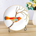 (2 Pack) Iron Display Stand, Black Iron Easel Plate Display Photo Holder Stand, Displays Picture Frames, Cookbooks, Decorative Plates, Tablets and Art 10 Inch