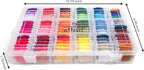 The Original 108-Color Embroidery Floss Kit – 99 Cotton & 9 Metallic Threads with DMC Color Coding – Perfect for Cross Stitch, Friendship Bracelets, String Crafts, and Embroidery Thread Organizer Box