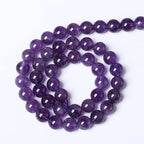 72PCS 10mm Natural Amethyst AAAAA Purple Crystal Quartz Beads Gemstones Round Stone Beads for Jewelry Making DIY Bracelet Necklace 2 Strand 32"