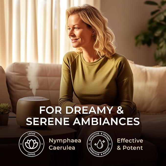 Gya Labs Lotus Essential Oil - 0.34 Fl Oz - for Hair, Skin, Diffuser, Aromatherapy & DIY Candle Making Scent