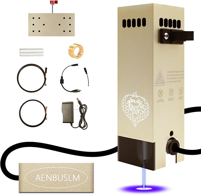 DLC - 80W Laser Engraving Cutting Module with Air Assist, 10W(10000mW) Output Power,Built-in FAC,Compressed Spot CNC Carving DIY Laser Master for Laser Cutter Laser Engraver Machine - Class 4
