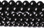 90pcs 4mm AAAA Natural Black Tourmaline Gemstone Beads Round Loose Beads for Jewelry Making DIY Bracelet Necklace(Black Tourmaline, 4mm)