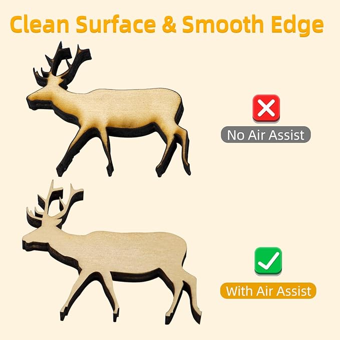 FoxAlien AP30A Portable Air Assist Pump 30L/min Adjustable Air Volume for CNC Engraving Machines