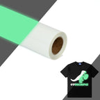 Glow in The Dark HTV Heat Transfer Vinyl Rolls - 12 Inches x 8 Feet HTV Vinyl, Luminous Iron on Vinyl for Silhouette Cameo - Easy to Cut & Weed for Heat Vinyl Design (8Ft, Z2-Luminous Green)