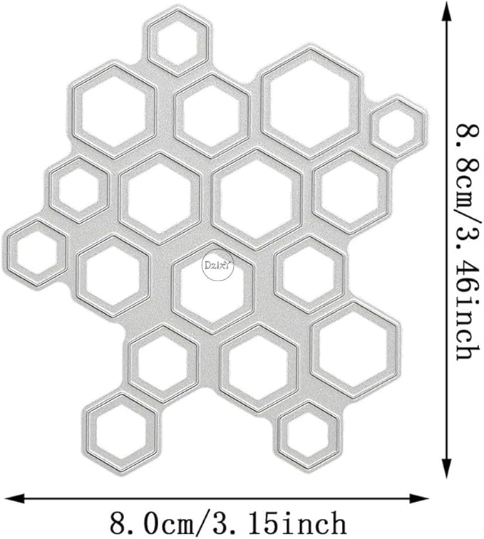 DzIxY Hollow Beehive Background Metal Cutting Dies for Card Making Kit Embossing Paper Die Cuts Set Scrapbook Stencils Supplies Machine Templates