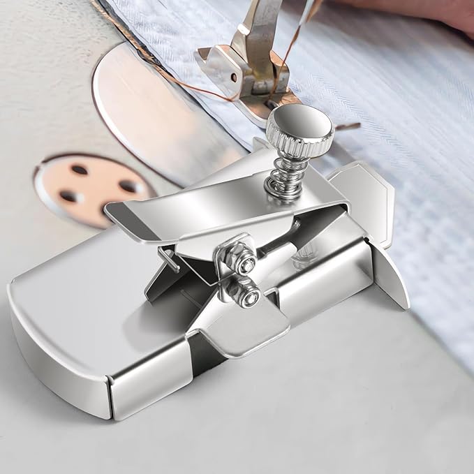 TOOVREN Upgraded Magnetic Seam Guide for Sewing Machine, Magnetic Seam Guide with Clip, Universal Seam Guide, Hemmer Guide, Multifunctional Hem Guide for Sewing Machine, Sewing Supplie Accessories