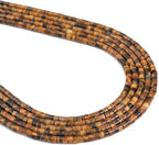 Natural Yellow Tiger Eye Spacer Beads Caps Flat Round Loose Beads for Beading Jewelry Making 3mmx2mm 38cm
