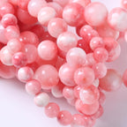 4MM 86PCS Pink Persian Jade Spacer Loose Beads for Jewelry Making DIY Bracelet Necklace