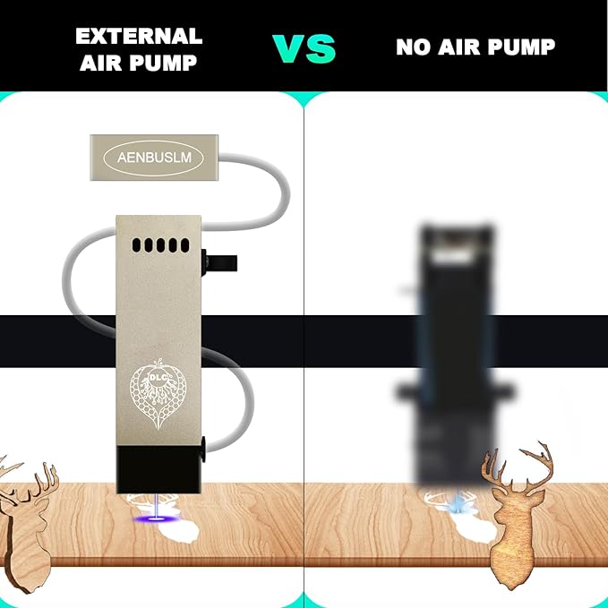 DLC - 40W Laser Engraving Cutting Module with Air Assist, Built-in FAC, Compressed Spot CNC Carving DIY Laser Master for Laser Cutter Laser Engraver Machine - Class 4