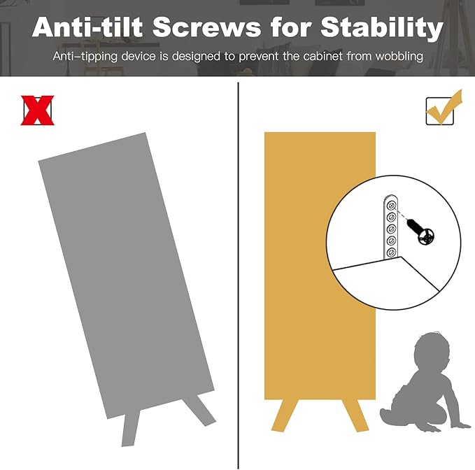 Giantex Free-Standing Floor Storage Cabinet with 2 Doors, 3 Drawers, Adjustable Shelf, Multifunctional Accent Dresser for Living Room, Entryway, 47 Inch Kitchen Sideboard