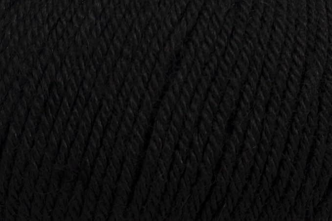 100% Baby Alpaca Yarn for Knitting & Crocheting - Set of 2 Skeins of Premium Yarn DK - Lightweight, Hypoallergenic & Thermal Peru Made - Ideal for Delicate Projects (N050 - Black)