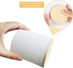 8 OZ Thick Candle Jars for Making Candles 15 Pcs, White Empty Jars with Wood Lids for Candle Making, Sample Container,Matte White