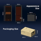 Cloudray Protective Cover Fiber Laser Enclosure 15.2"W x 29.6"H, Compatible with 500mm Lift Column Table, Safety Cover for Laser Engraver Cutter Machine