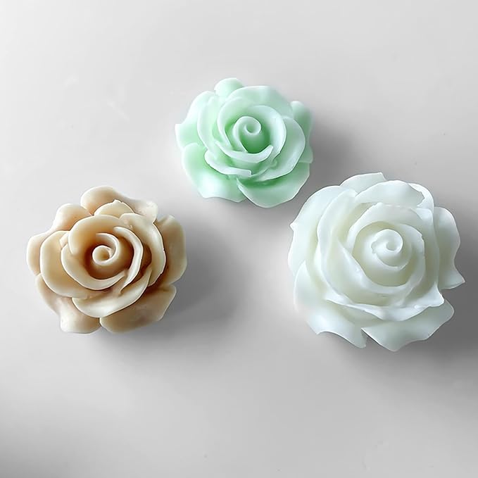 2 Pack Blooming Flower Molds Flower Resin Mold - Resin Casting Silicone Molds for Home Decor & Candle Making Wave Spiral Mold