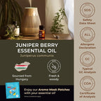 Gya Labs Juniper Berry Essential Oil - 0.34 Fl Oz - for Hair, Skin, Diffuser, Aromatherapy & DIY Candle Making Scent