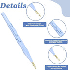 2 PCS Adjustable Embroidery Punch Needle Threader, Felting Threader Needle Pen Tool with Wire Guide for DIY Handmade Art Crafts, Stitching Applique Embellishment, Embroidery Rug, Rug Punch Tool