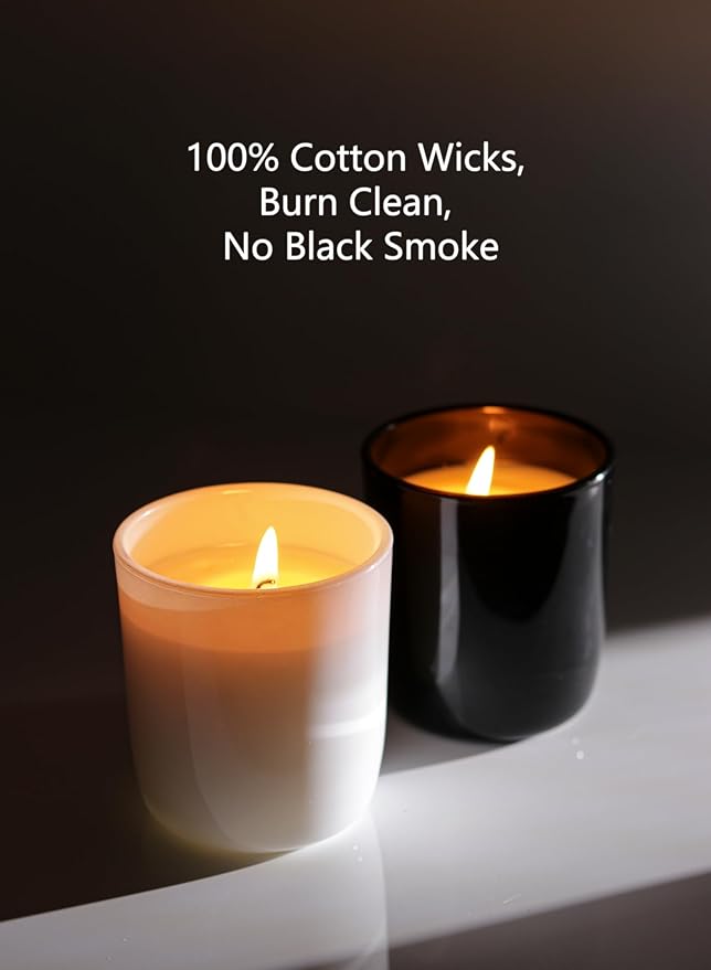 100pcs Candle Wicks Kit Pre-Waxed and Pre-Tabbed Cotton Wicks for Candle Making,Wick Stickers, Wick Centering Device - Great for Soy, Beeswax, and Paraffin Candles