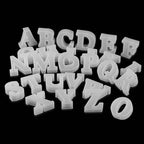 27 Pack 2.5 Inch Letter Mold 26 Pcs English Letter Mold + Heart Mold Alphabet - Resin Casting Silicone Molds for Home Decor & Candle Making Wave Spiral Mold