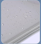 Shulaner Plastic Art Portfolio Folder with Zipper and Handle Large Waterproof Bag Artwork Storage Container for Drawing Sketch Photography Poster Files Document White