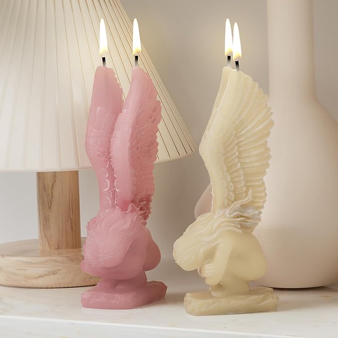 Wing Angel Resin Mold - Resin Casting Silicone Molds for Home Decor & Candle Making Wave Spiral Mold