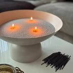 Pearled Candle Cotton Wicks 200-Pack for Sand Candles Making - 2Inch Metal-Free and Lead-Free Refill Sand Wax Wick for Candle Making DIY (Black)