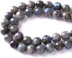 8mm 45pcs AAA Natural Labradorite Gemstone Beads for Jewelry Making Crystal Energy Stone Healing Power DIY Bracelet Necklace 15"