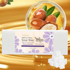 5.2 lb Shea Butter Soap Base for Making, with Shea Butter/Goat Milk/Honey/Oatmeal/Cocoa Butter/Clear, Moisture, Natural Glycerin Melt and Pour White Soap Base