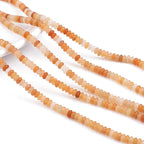 Natural Red Aventurine Spacer Beads Caps Rondelle Disk Loose Beads for Beading Jewelry Making 4mmx2mm 38cm