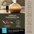 Gya Labs Vanilla Essential Oil - 0.34 Fl Oz - for Hair, Skin, Diffuser, Aromatherapy & DIY Candle Making Scent