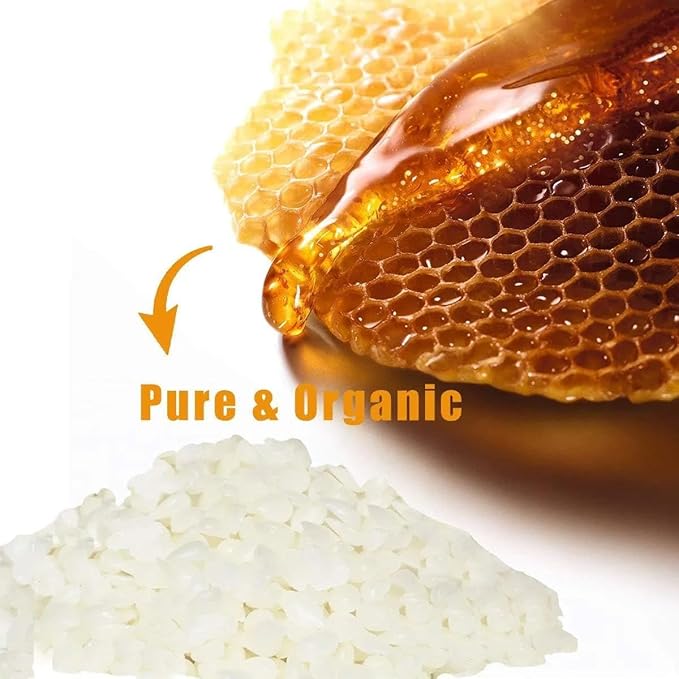 Natural White Beeswax Granules (10-Pound) | Unrefined Pure Material for DIY Projects | Candle Making, Skin Care, Lip Balm, Soap Base | Organic Beeswax Pellets