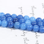 45pcs 8mm Natural Stone Beads Kyanite Beads Crystal Gemstone for Jewelry Making, DIY Bracelet Necklace