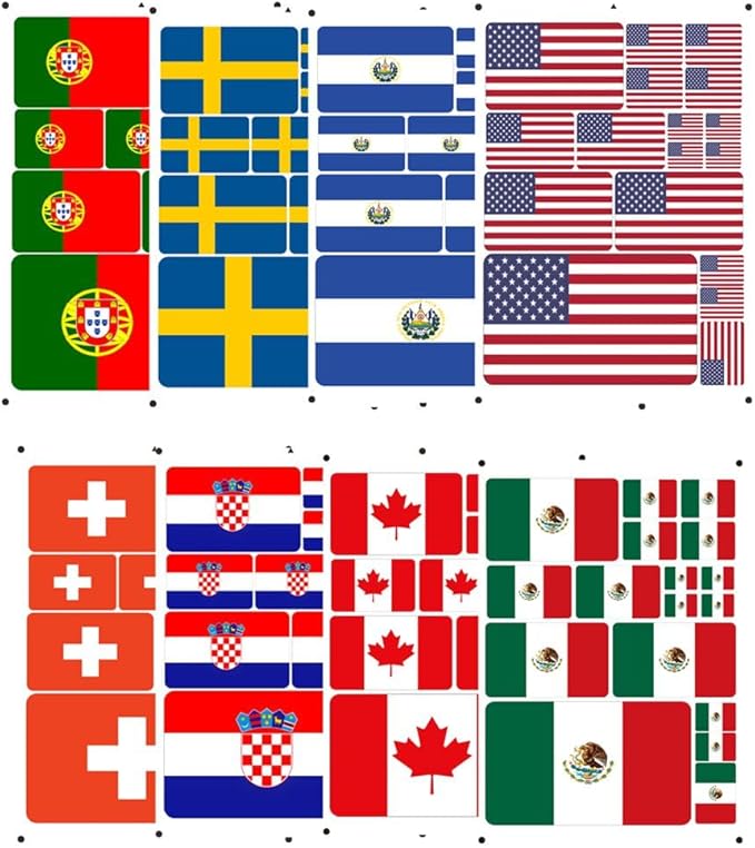 World Seven Continents Most Country Botswana Flag Stickers Different Sizes Sticker (Blue Botswana)