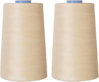 Connecting Threads Essential Cotton Thread 5000 Yard Cone Set of 2 (Cream)