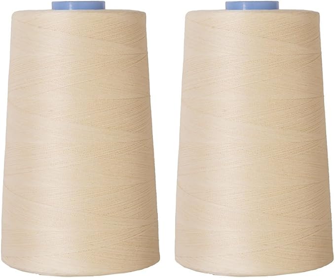Connecting Threads Essential Cotton Thread 5000 Yard Cone Set of 2 (Cream)