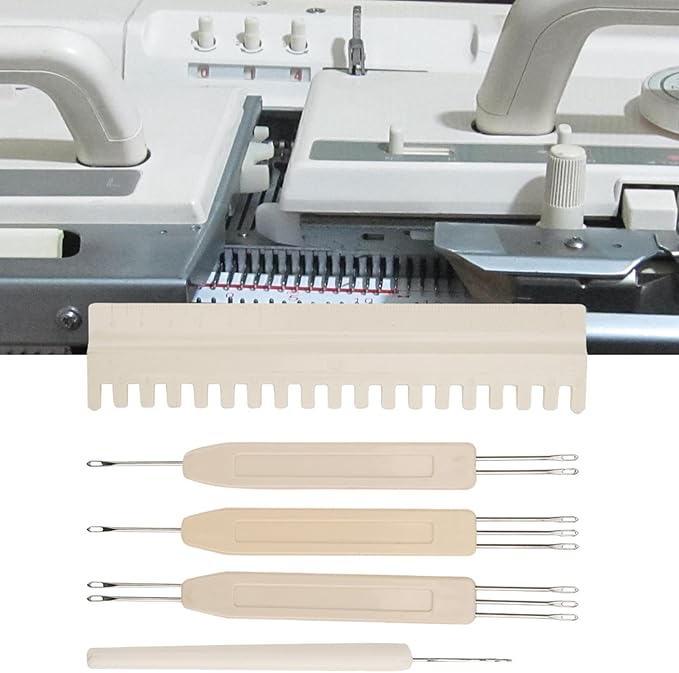 Fayelume Knitting Machine Accessories, Needle Threaders, Seam Ripper, Transfer Tool Needle Pusher, Compatible with KH581 KH811 KH900