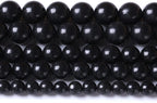 75PCS 10MM Natural Stone Shungite Beads Crystal Loose Beads for Jewelry Making DIY Bracelet