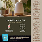 Gya Labs Ylang-Ylang Essential Oil - 0.34 Fl Oz - for Hair, Skin, Diffuser, Aromatherapy & DIY Candle Making Scent