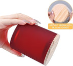 10 OZ Thick Candle Jars for Making Candles 15 Pcs, Empty Jars with Wood Lids for Candle Making, Sample Container, Frosted Red