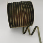 Nylon Velvet Ribbon Single Faced,1/4 Inch X 50Yards Spool (Moss Green)