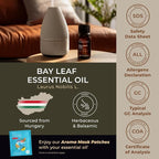 Gya Labs Bay Leaf Essential Oil - 0.34 Fl Oz - for Hair, Skin, Diffuser, Aromatherapy & DIY Candle Making Scent