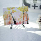 (2 pack) Iron Display Stand, Black Iron Easel Plate Display Photo Holder Stand, Displays Picture Frames, Decorative Plates,Tablets and Art 4 Inch