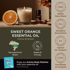 Gya Labs Orange Essential Oil - 0.34 Fl Oz - for Hair, Skin, Diffuser, Aromatherapy & DIY Candle Making Scent