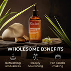 Gya Labs Lemongrass Essential Oil - 4 Fl Oz - for Hair, Skin, Diffuser, Aromatherapy & DIY Candle Making Scent