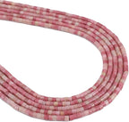 Natural Rhodochrosite Spacer Beads Caps Flat Round Loose Beads for Beading Jewelry Making 3mmx2mm 38cm