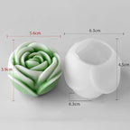 2 Pack Tulip Flower Peony Rose Succulent Cylinder Candle & Resin Mold - Resin Casting Silicone Molds for Home Decor & Candle Making Wave Spiral Mold