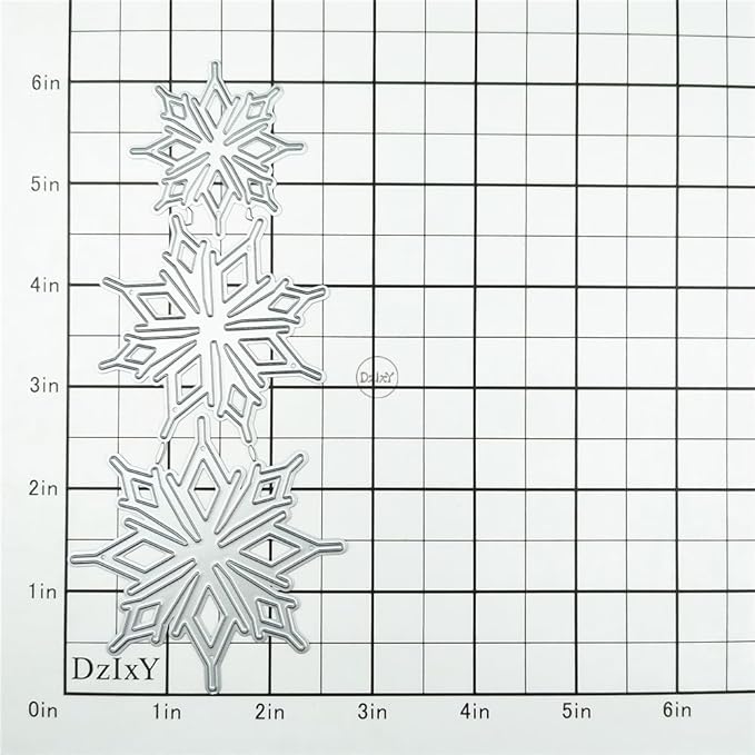 DzIxY Christmas Hollowed Snowflake Metal Cutting Dies for Card Making Kit Embossing Paper Die Cuts Set Scrapbook Stencils Supplies Machine Templates