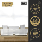 Craft & Nature 4 LB All SLS FREE Moisturizing Glycerin Melt And Pour Soap Base for Making (4 Pound (Pack of 1), Ultra Clear Diamond (Unscented))