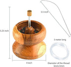 SHOP LC DELIVERING JOY Seed Bead Spinner for Bracelet Making Kit - Clay Beads Spinner with Big Eye Beading Needle and 3 Meter Long Thread Wooden Crafting Birthday Gifts for Womens - Teak Wood