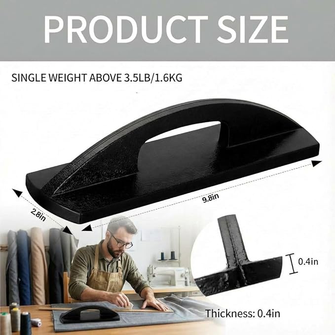 3 Pcs Pattern Weights, Heavy Duty Sewing Weights for Fabric, Secure Pattern Cutting & Tailoring Projects, Black Fabric Cloth Weight Set